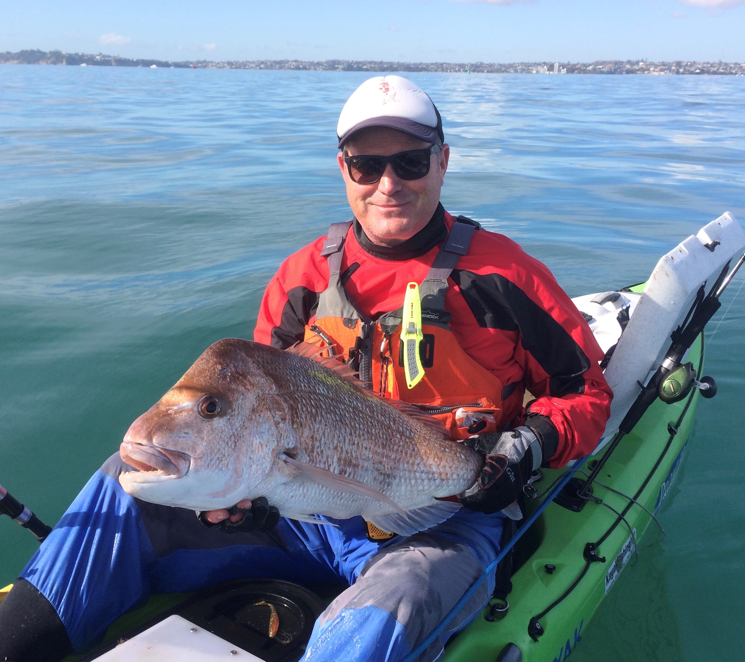 nathan inkpen off narrowneck, 15lb 2oz snapper 0819.jpg