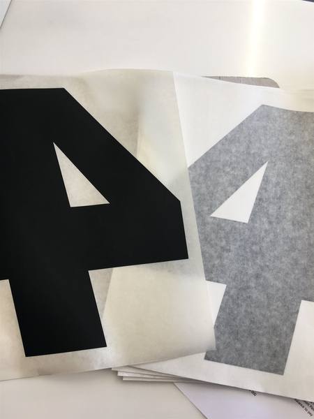 WASZP BLACK Sail Number for Sail size 8.2 - Official Font