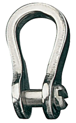 Ronstan S/S Narrow Shackle, 3/16" Pin, Slotted Head