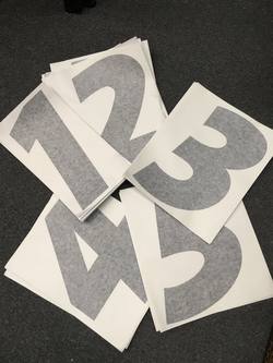 WASZP BLACK Sail Number for Sail size 8.2 - Official Font